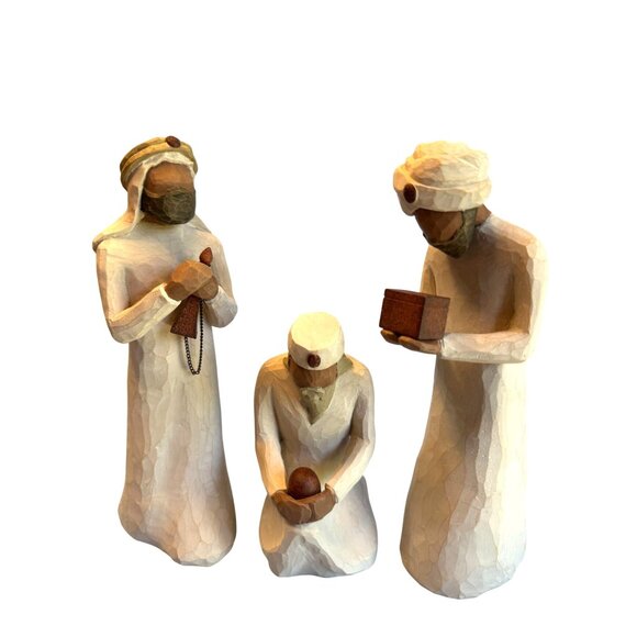 Willow Tree Nativity Set Three Wise Men Kings Susan Lordi 2000 Resin 8 3/4 Inche - Picture 1 of 11